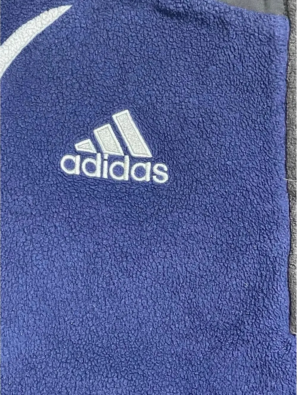 Vintage Adidas 2000s Reversible Sweater Jacket Adjustable Waist Size S